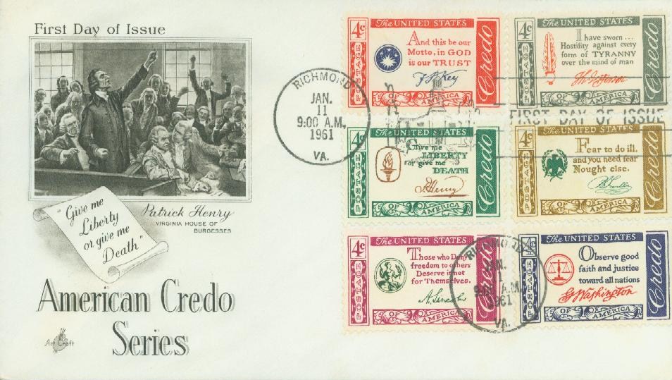 Buy Twenty-four 24 Vintage Stamps // American Credo: Lincoln Jefferson  Washington Patrick Henry Franklin Francis Scott Key / Face Value 0.96  Online in India 
