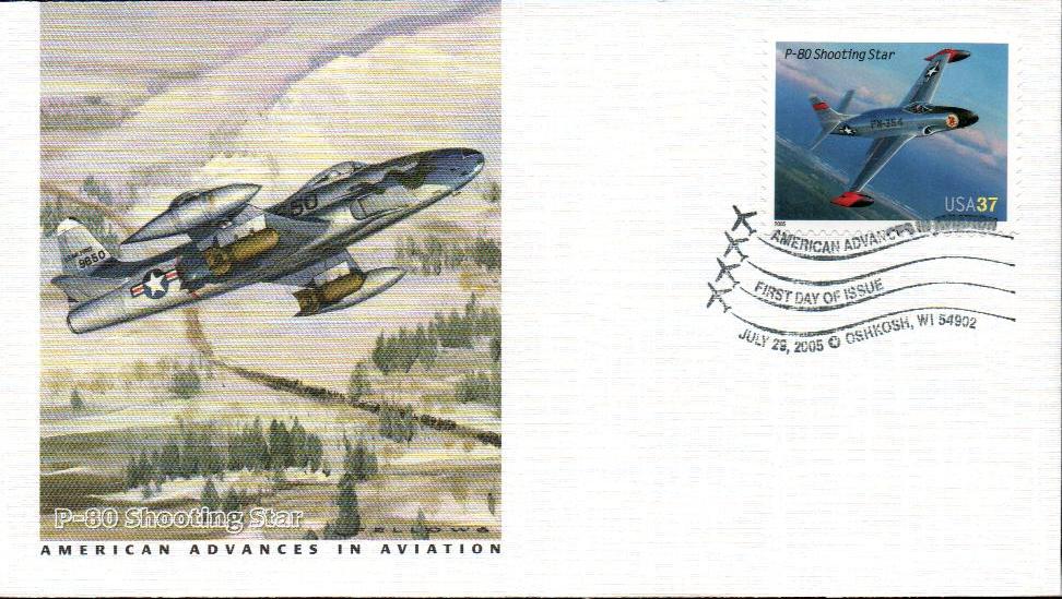 2005 37¢ Lockheed P-80 Shooting Star Classic First Day Cover