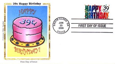 2395 - 1988 25c Happy Birthday - Mystic Stamp Company