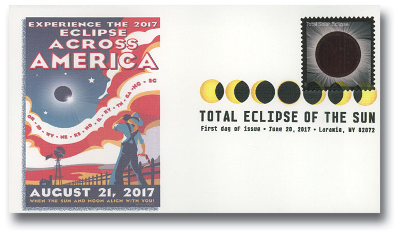 Total Eclipse of The Sun Forever Stamps — Great American Eclipse