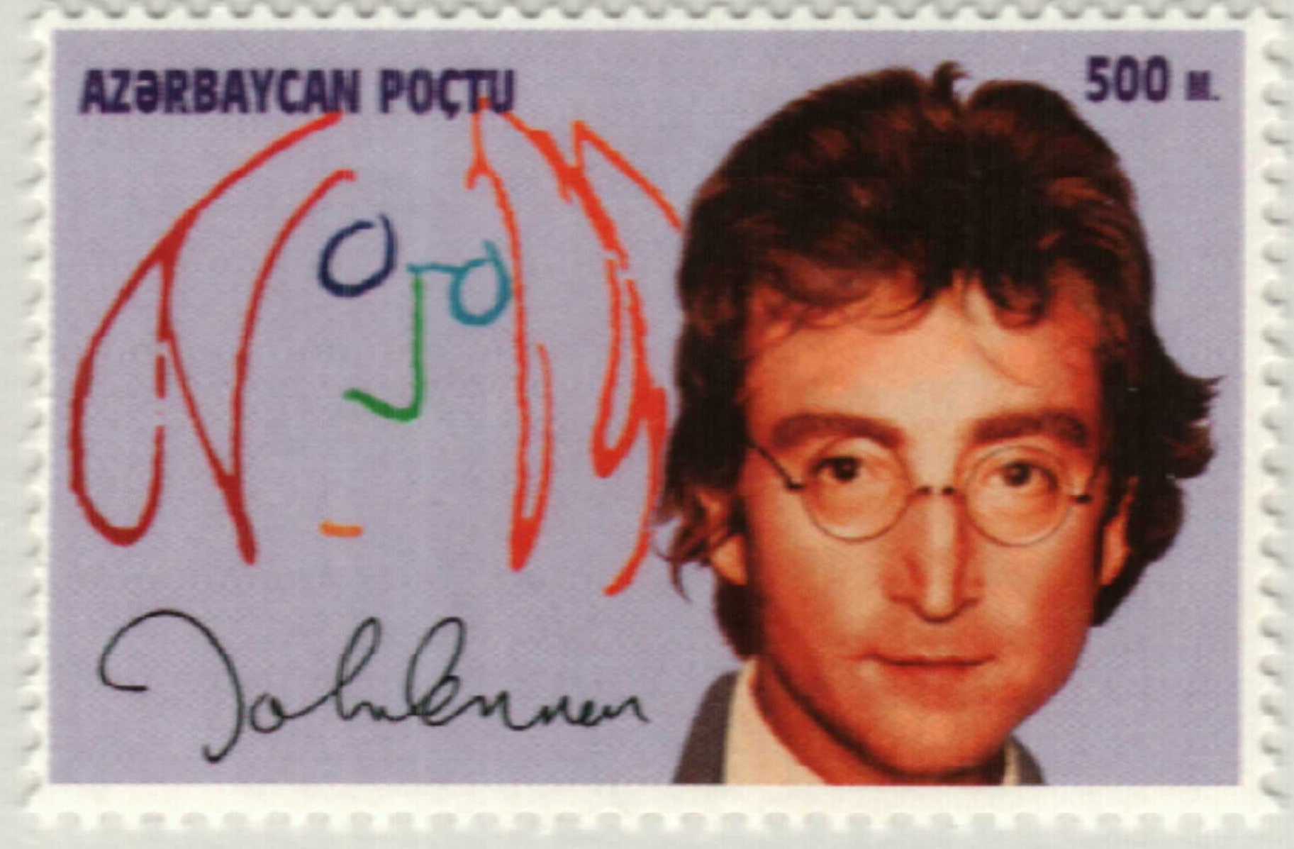 1995 Azerbaijan John Lennon stamp