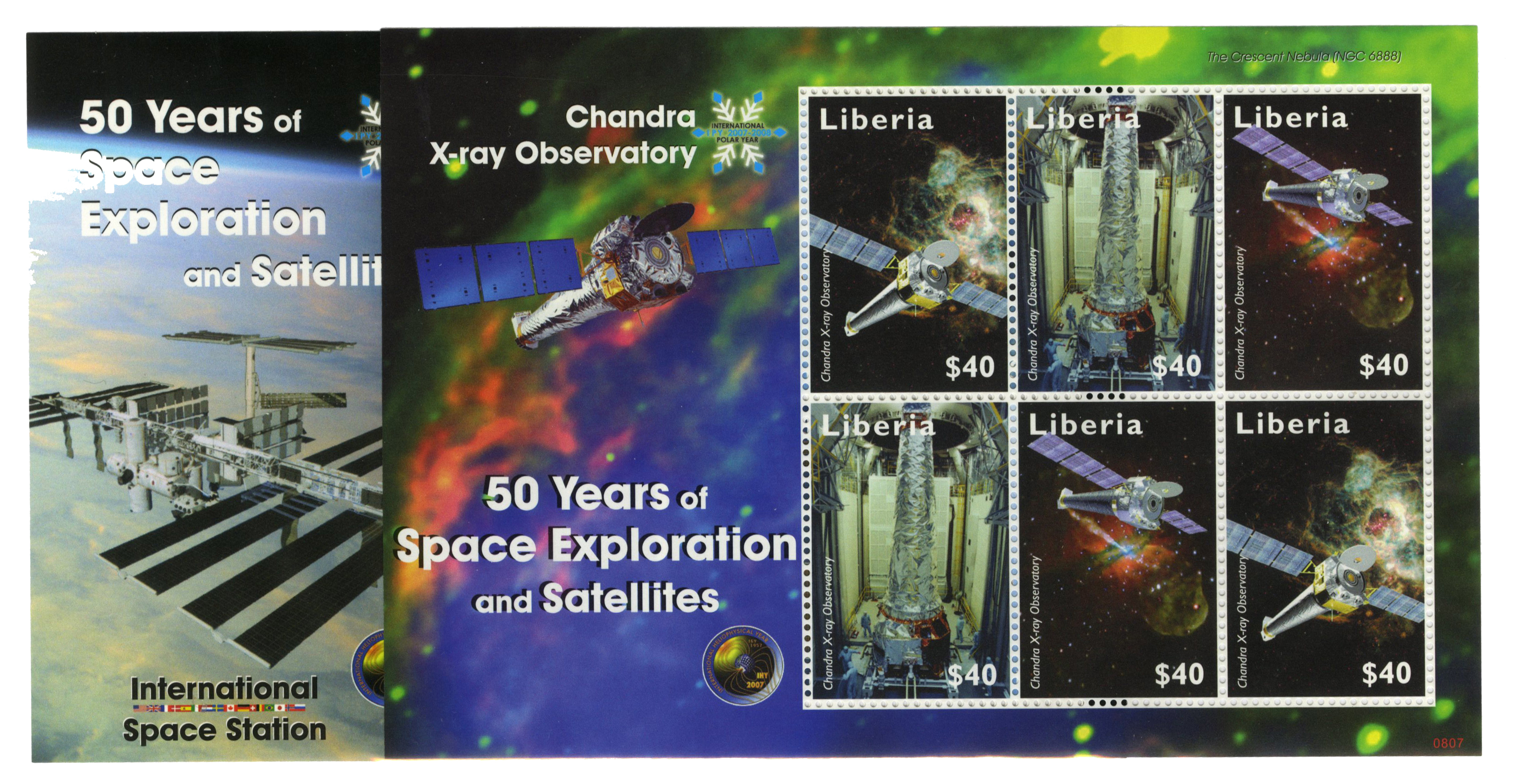 2008 Liberia 50 Years of Space Exploration stamp sheets