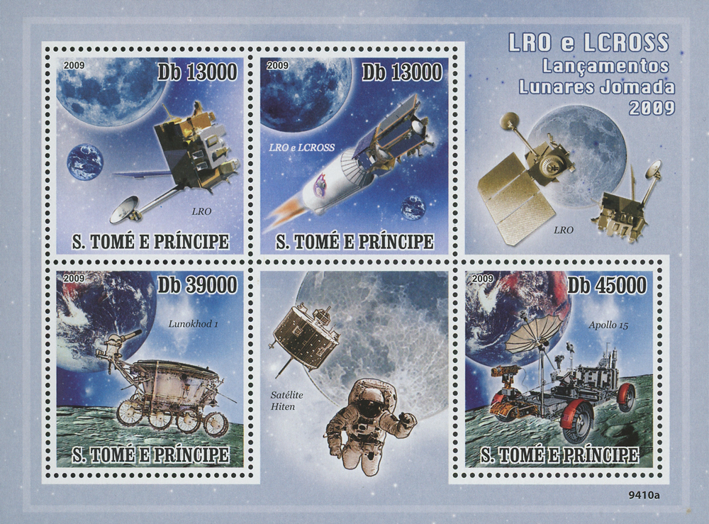2009 International Moon Missions stamp sheet