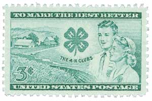 1952 3¢ 4-H Club