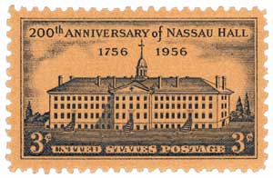 U.S. #1083 – At the time it was built in 1756, Nassau Hall was the largest building in New Jersey. 