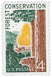 1958 4¢ Forest Conservation stamp