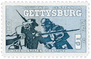 1963 5¢ Civil War Centennial: Battle of Gettysburg stamp