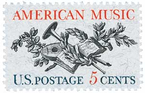 1964 5¢ American Music stamp