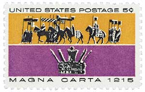 1965 5¢ Magna Carta stamp