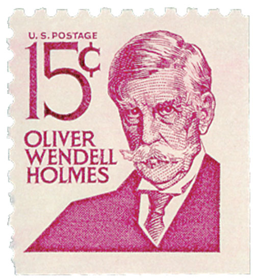 1978 15¢ Oliver W. Holmes, booklet single stamp