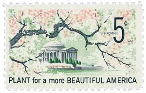1966 5Â¢ Beautification of America stamp