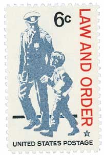 1968 6¢ Law and Order stamp