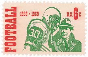 1969 Intercollegiate Football stamp