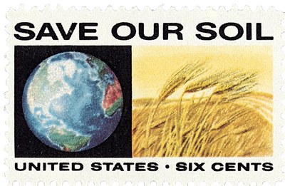 1970 Save Our Soil stamp