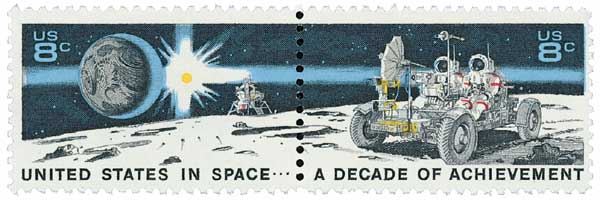 1971 8¢ Space Achievements stamps