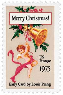  1975 10¢ Contemporary Christmas: Christmas Card stamp