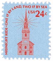 1975 24Â¢ Americana Series: Old North Church