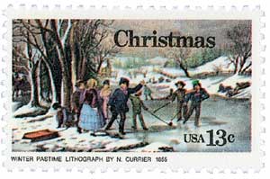 1976 Contemporary Christmas stamp