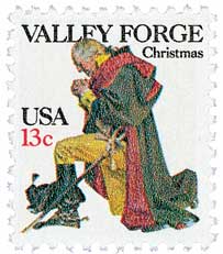 1977 Washington at Valley Forge stamp