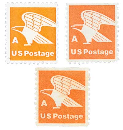 1735//43 - 1978 A Rate Change Stamps, set of 3 - Mystic Stamp Company