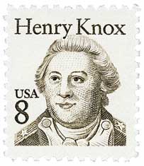 U.S. #1851 was issued on Knox’s 235th birthday.
