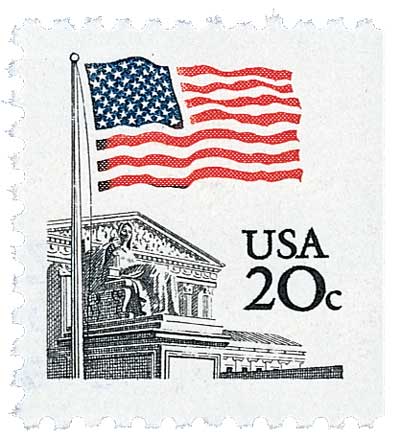 1981 Flag Over Supreme Court stamp