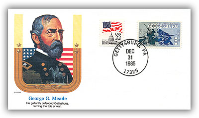 1985 George Meade commemorative cover marking his 170th birthday