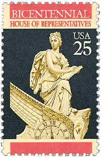 1989 25¢ Constitution Bicentennial: House of Representatives stamp