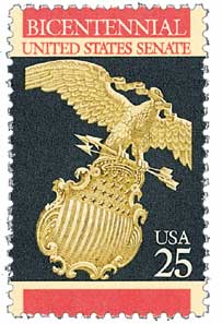 1989 25¢Constitution Bicentennial: United States Senate stamp