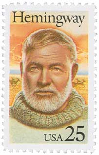 U.S. #2418 was issued for Hemingway’s 90th birthday.