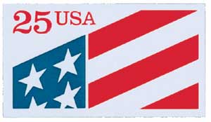 1990 25¢ Plastic Flag