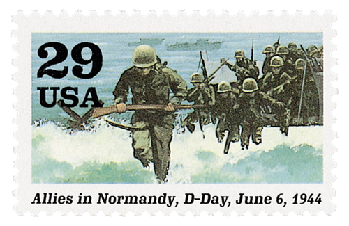 1994 29¢ WWII: Allies in Normandy, D-Day
