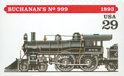 1994 29Â¢ Locomotives: Buchanan's #999 stamp
