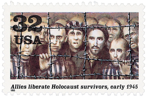1995 32¢ Allies liberate Holocaust survivors stamp