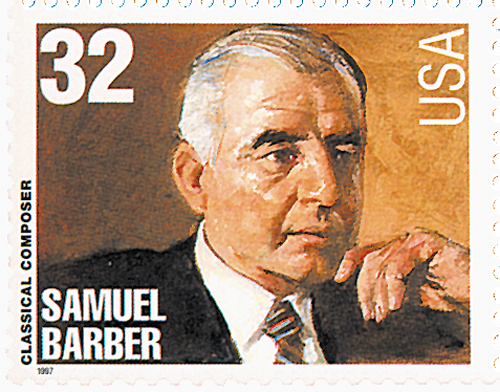 1997 32¢ Samuel Barber stamp