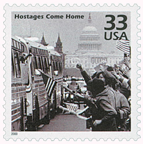 2000 33Â¢ Celebrate the Century - 1980s: Hostages Come Home stamp