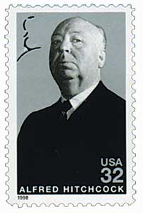 1998 Alfred Hitchcock stamp