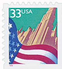 1999 Flag and City stamp