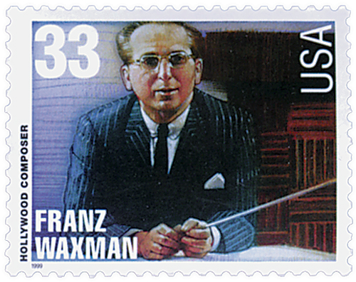 1999 33¢ Hollywood Composers: Franz Waxman stamp