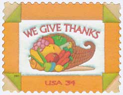2001 Thanksgiving stamp