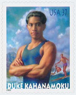 2002 37¢ Duke Kahanamoku stamp