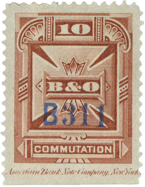 1885 Baltimore & Ohio Telegraph Co stamp
