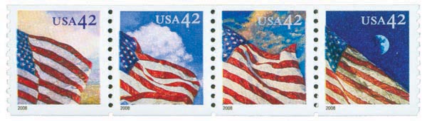 2008 42¢ American Flags 24/7