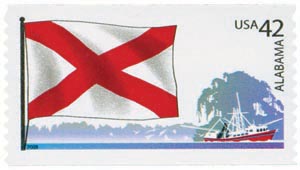 2008 42¢ Flags of Our Nation: Alabama stamp 