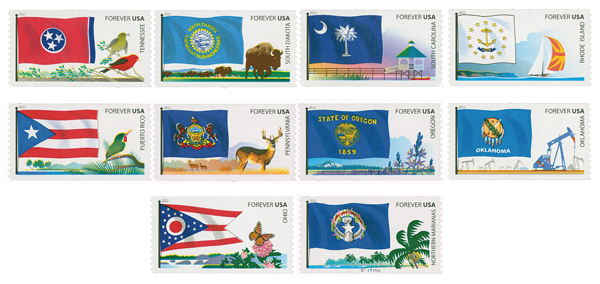 4293-4302 - 2009 44c Flags of Our Nation: 3rd Edition - Mystic Stamp Company