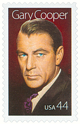 U.S. #4421 – Cooper was the 15th honoree in the Legends of Hollywood series.