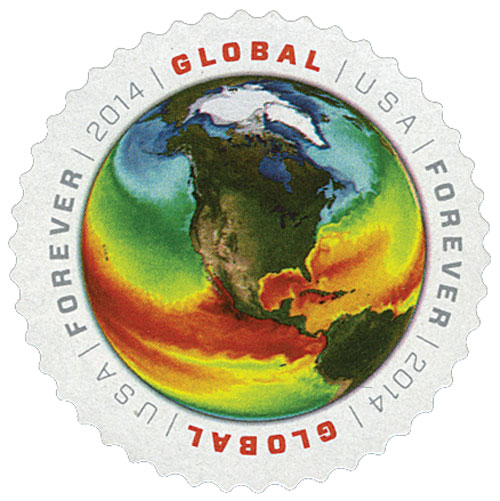 4893 - 2014 Global Forever Stamp - Sea Surface Temperatures
