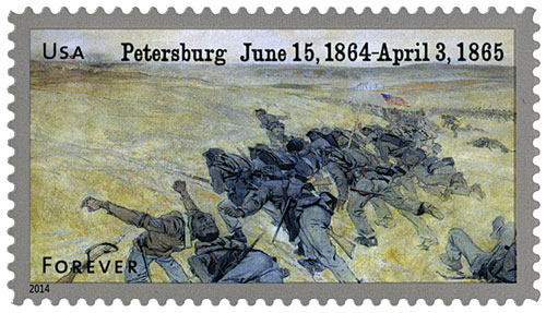 2014 Battle of the Crater stamp