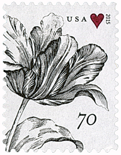 2015 Vintage Tulip stamp