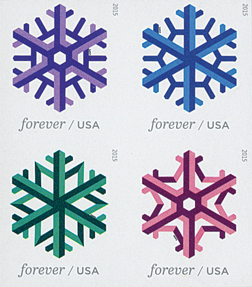4101-04 - 2006 39c Contemporary Christmas: Holiday Snowflakes - Mystic  Stamp Company
